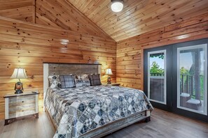 1 bedroom, free WiFi, bed sheets - Charming Dog Friendly Cabin w/ Fireplace & Hot Tub (Sevierville)