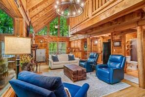 TV, fireplace, video games