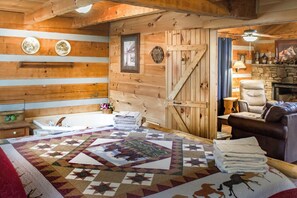 1 bedroom, iron/ironing board, free WiFi, bed sheets - Cozy Cabin w/ Hot Tub, Fire Pit & Games (Pigeon Forge)
