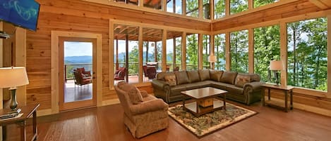 Smart TV, fireplace, video games