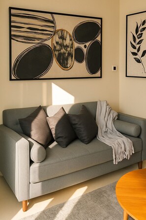 Living area - 1BHK. Burj View. Business Bay. Vera II (Dubai)