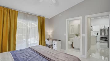 2 slaapkamers, een strijkplank/strijkijzer, wifi, beddengoed