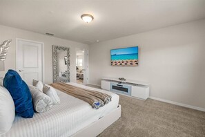 5 bedrooms, travel cot, WiFi, bed sheets