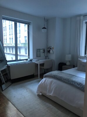 1 室のベッドルーム、アイロン / アイロン台、WiFi、ベッドシーツ