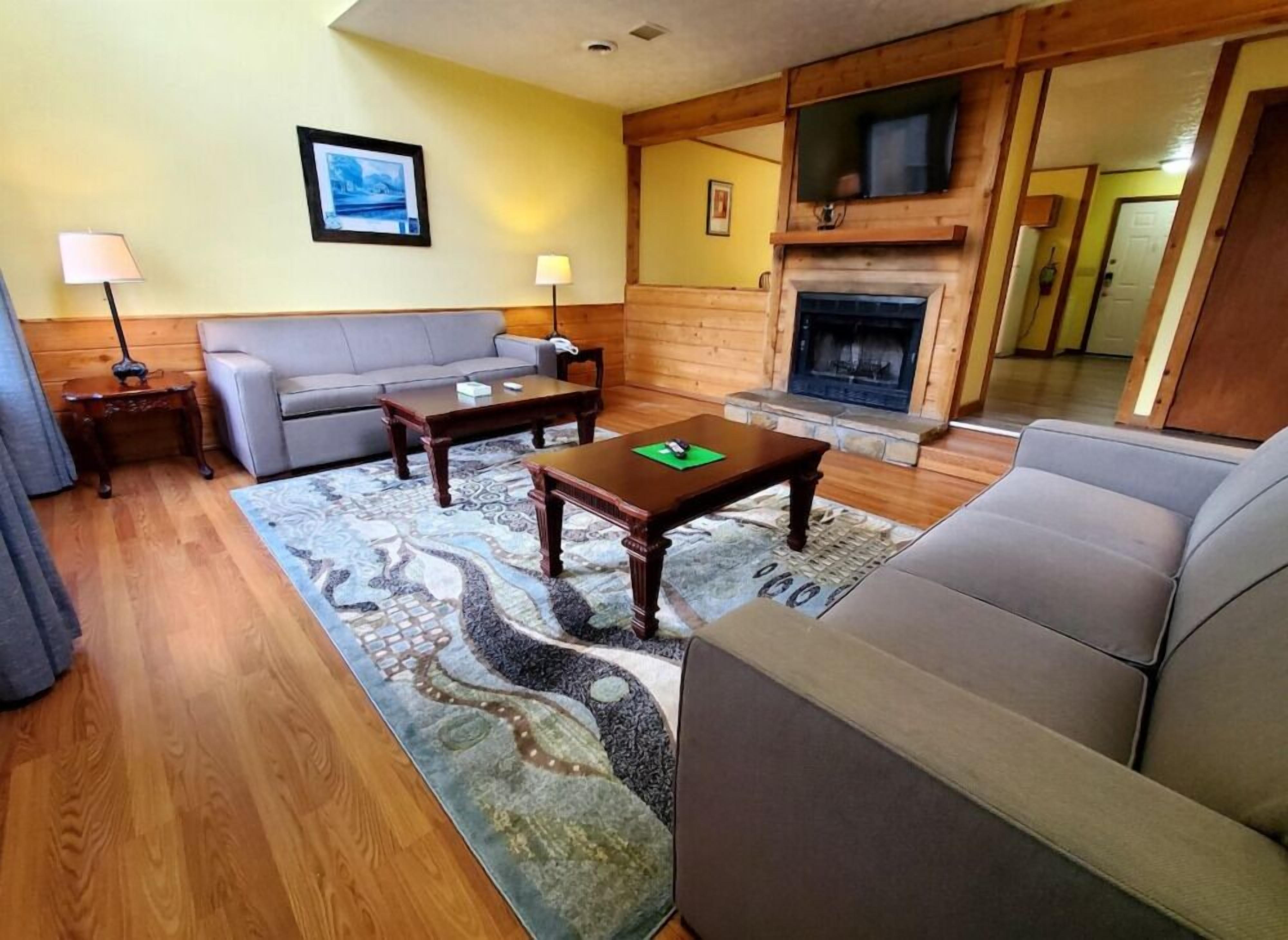 TV, fireplace, video games