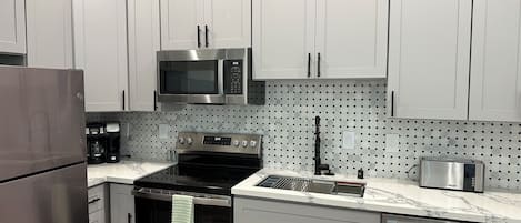 Microwave, oven, stovetop, dishwasher