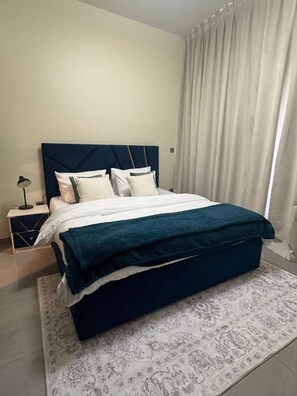 Blackout drapes, iron/ironing board, free WiFi