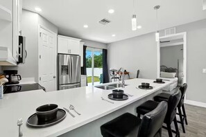 Microwave, oven, stovetop, dishwasher