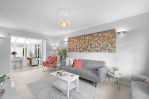 Familienhaus, Terrasse | Wohnbereich