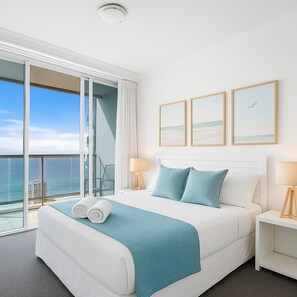 Superior Apartment, 2 Bedrooms, Beach View | Blackout drapes, iron/ironing board, free WiFi