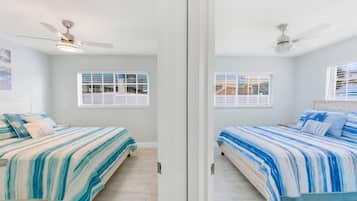 2 bedrooms, iron/ironing board, travel crib, free WiFi