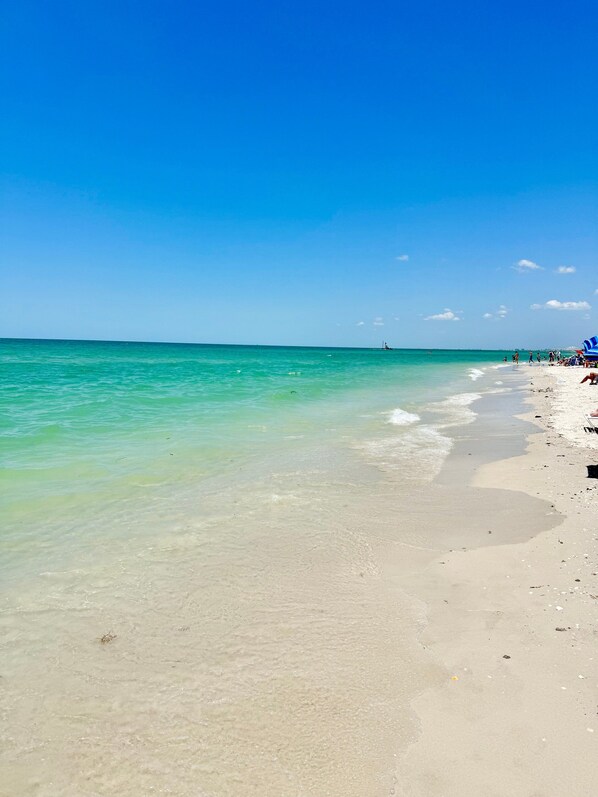 Vlak bij het strand