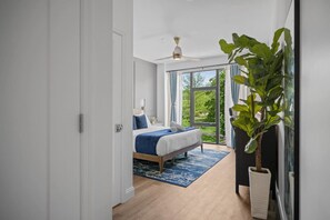 2 chambres, bureau, lit de bébé portatif, Wi-Fi