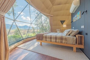 Luxury Apartment, 1 King Bed, Accessible, Mountain View | View from room - Hanmer Glamping (Hanmer Springs)