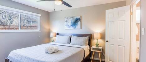 Desk, iron/ironing board, travel crib, WiFi