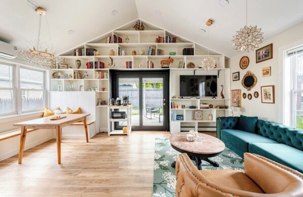 Smart TV, books, music library