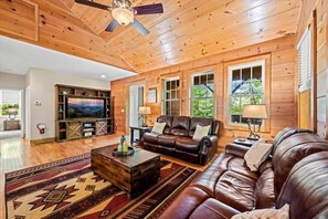 Televisión, chimenea