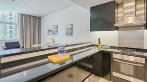 Premium appartement, uitzicht op de stad | Privékeuken