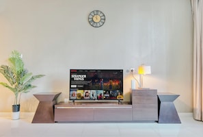 Appartement Prestige, vue sur la ville | Aire de séjour