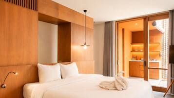 Habitación superior, 1 habitación, para no fumadores, balcón | Wifi gratis y ropa de cama