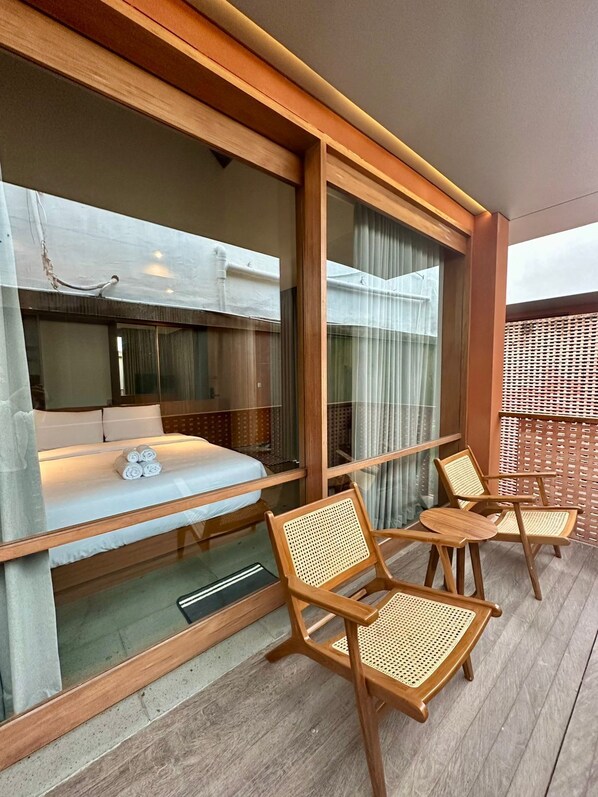 Habitación individual estándar, balcón | Balcón