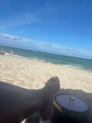 Sun-loungers, beach towels