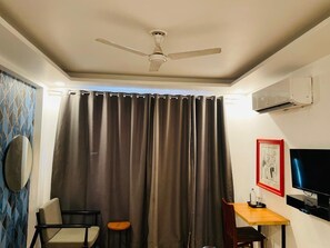 Deluxe Double Room, Balcony, City View | Desk, laptop workspace, free WiFi