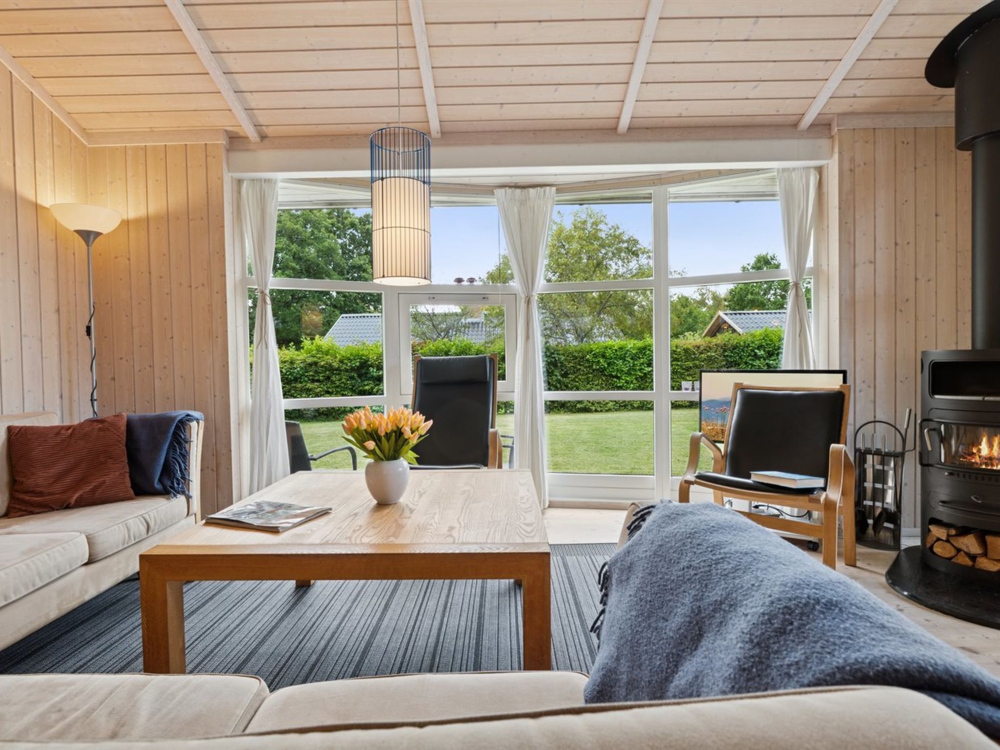 Télévision, cheminée, lecteur de DVD