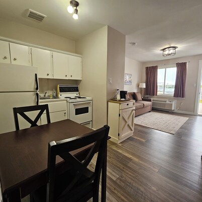 Cozy, Comfortable Hotel Suite with a Kitchen