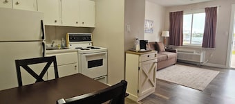 Cozy, Comfortable Hotel Suite with a Kitchen