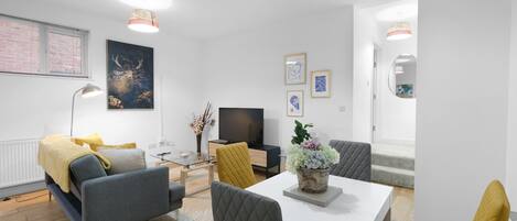 Family Apartment | Living area | 42-inch Smart TV with digital channels, Netflix, streaming services