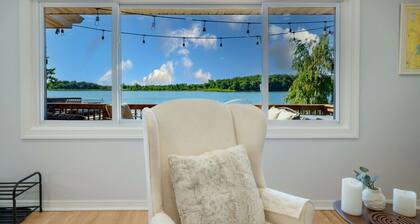 3-Bed / 2-Bath Luxury Lake House on Myers Bay – Private Pier, Beach, Firepit, and Deck