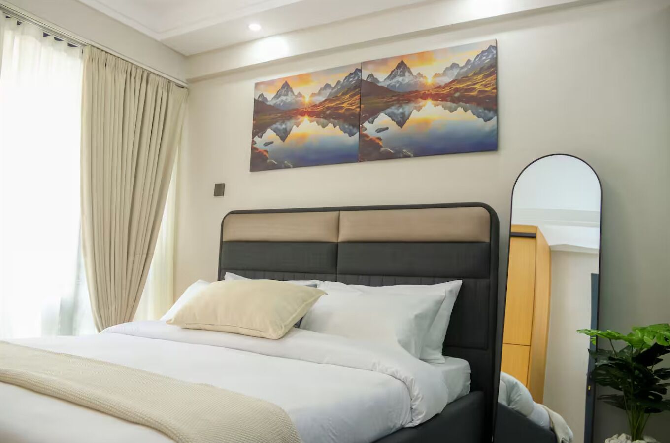 1 habitación, tabla de planchar con plancha, wifi y ropa de cama 