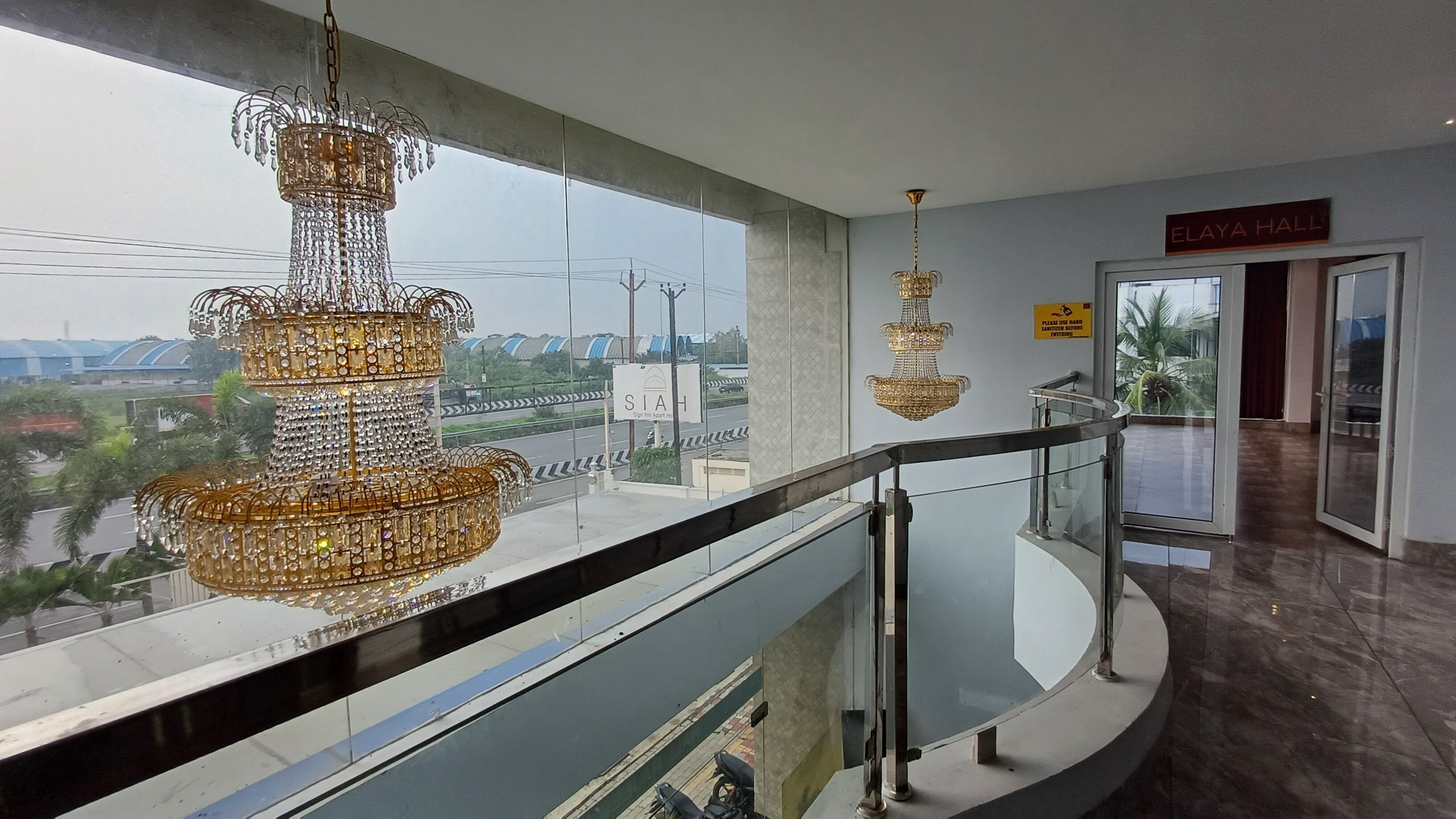 Outdoor banquet area