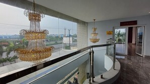 Outdoor banquet area