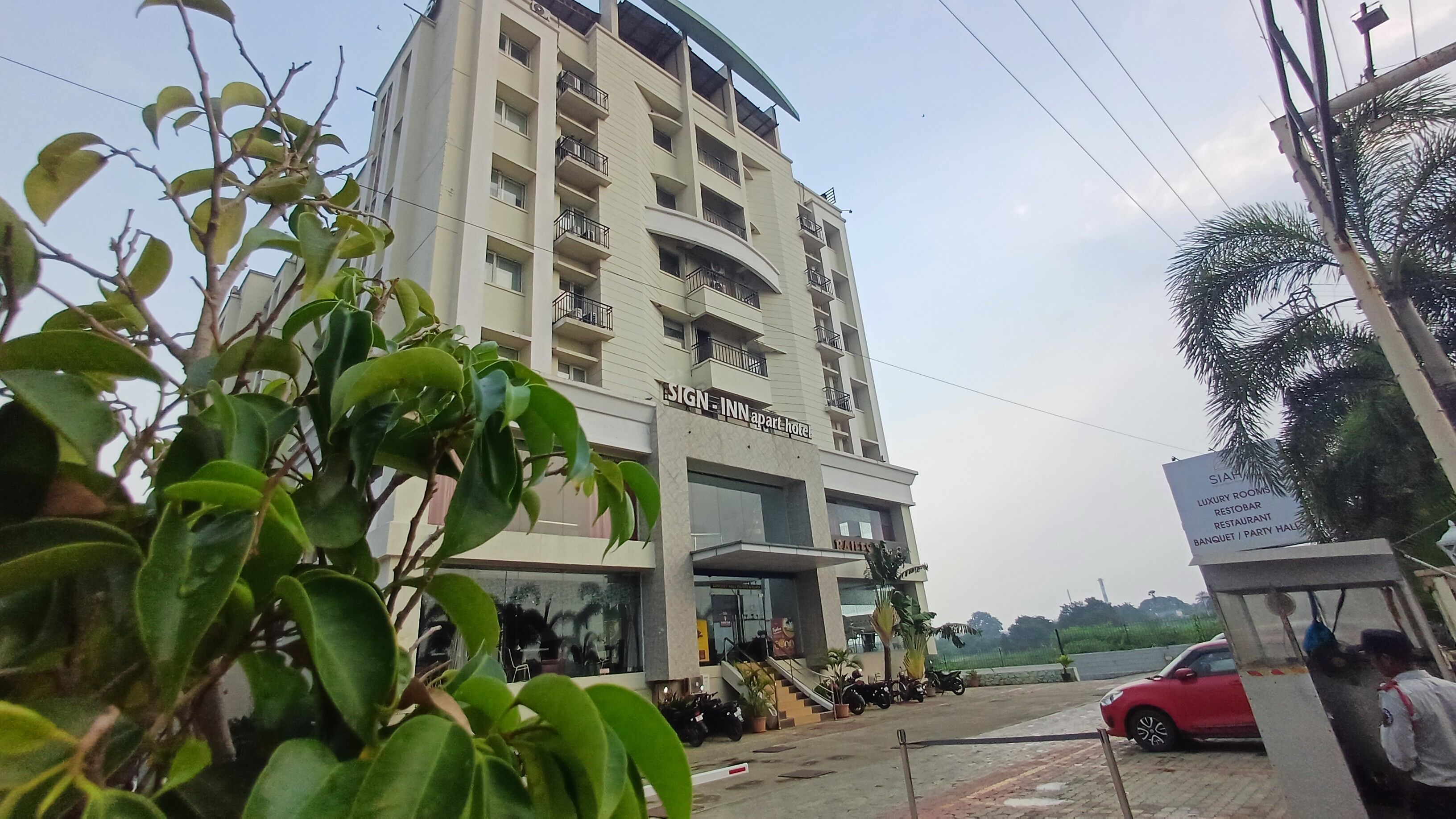 Entrée de l’hébergement