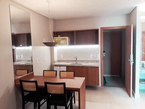 Appartement, 1 lit double et 1 canapé-lit