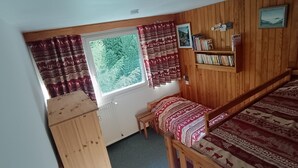 1 soverom og strykejern/-brett
