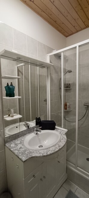 Shower, toilet paper