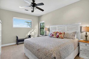 5 bedrooms, desk, iron/ironing board, travel cot