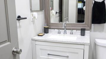 Towels, soap, toilet paper