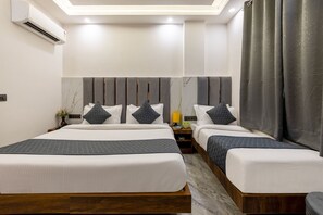 In-room safe, desk, laptop workspace, soundproofing