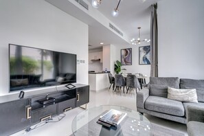 Villa Premium, vista a la ciudad | Área de sala de estar
