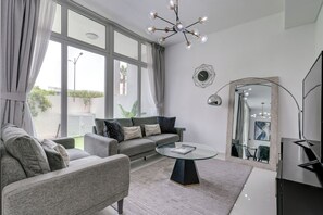 Premium Villa, City View | Living area