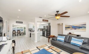 Smart TV, video games, DVD player, video library