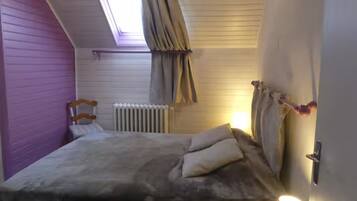 3 chambres, fer et planche Ă repasser, Wi-Fi, draps fournis