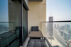 Leilighet – premium, balkong, utsikt mot bukt | Balkong