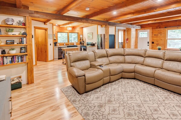 Smart TV, video games, foosball, books