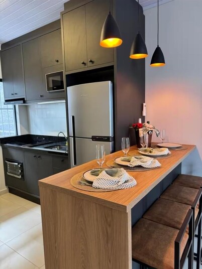 Your Sweet Home House in Içara near Criciúma!  A/C + bed with therapeutic massage+