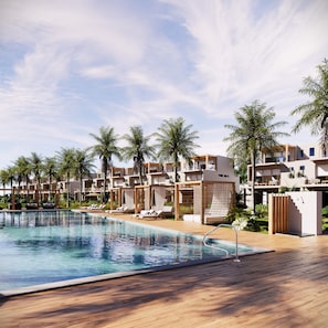 2 outdoor pools